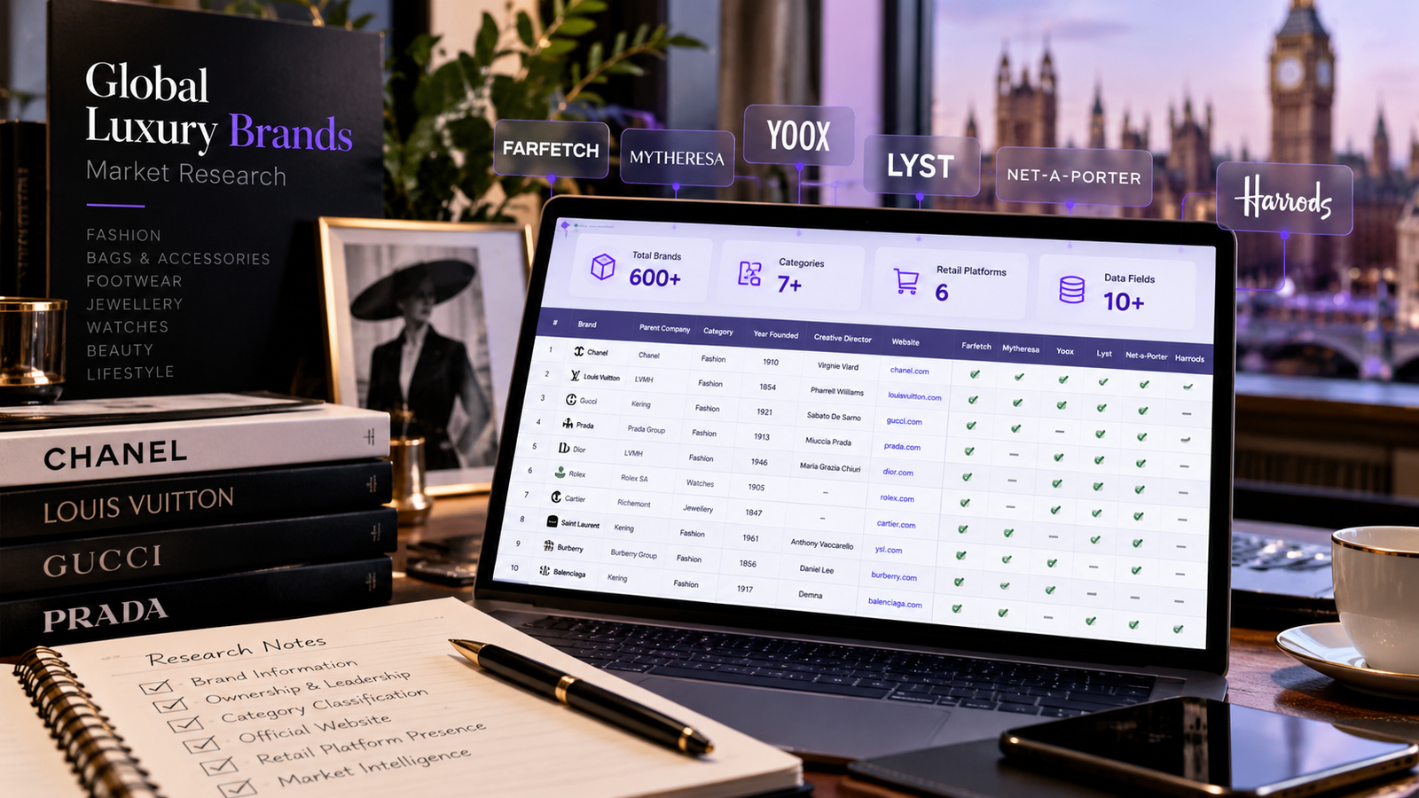 Mapping 600+ Luxury Brands Across the Global Retail Ecosystem